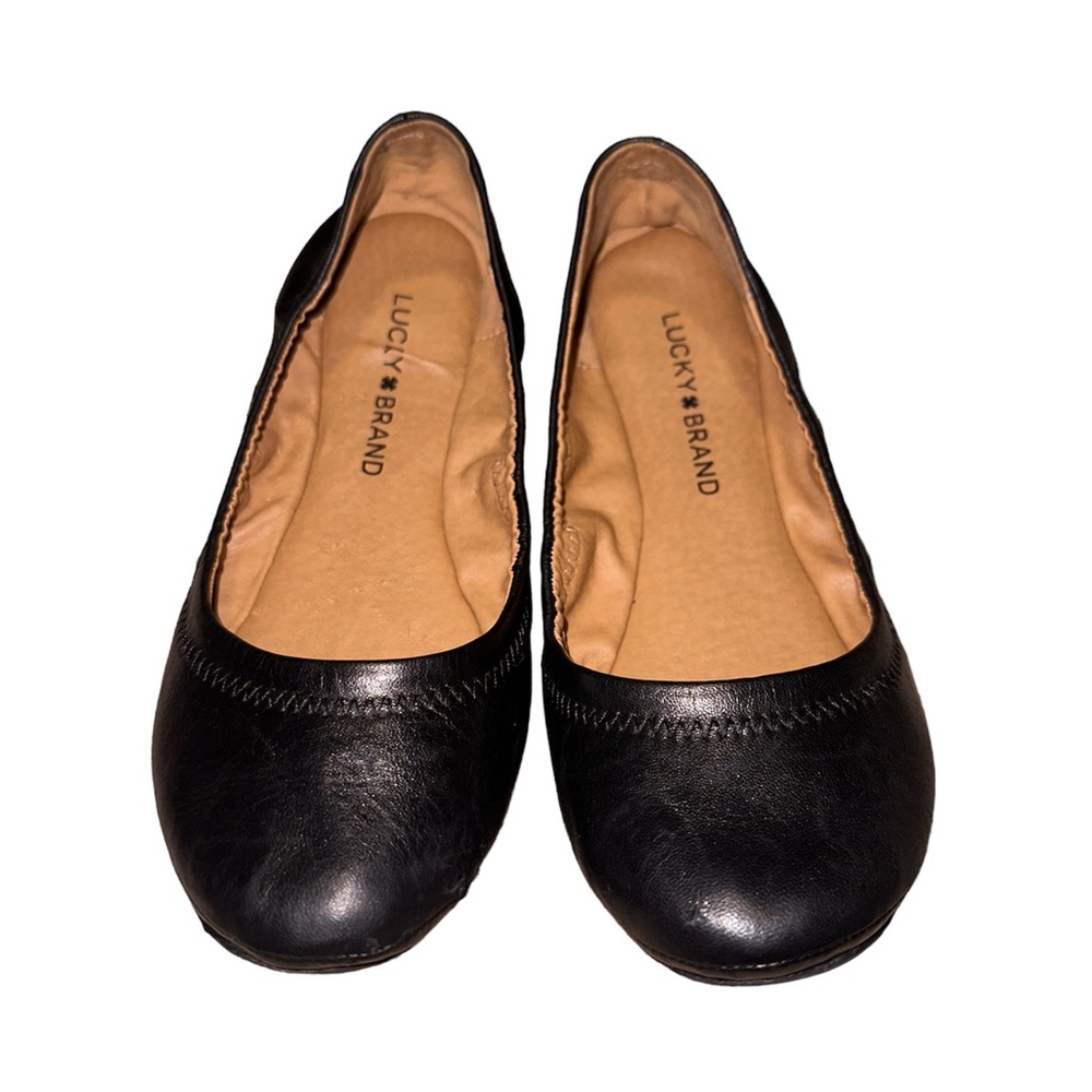Lucky Brand Bullet Flats Black Size 6
